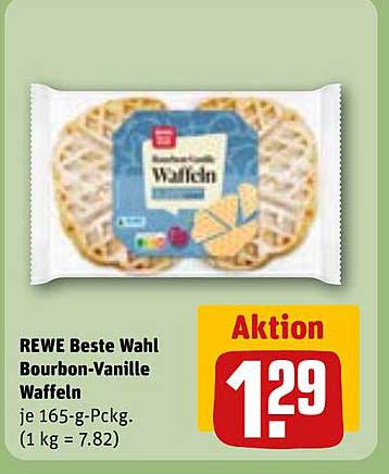 REWE Beste Wahl Bourbon-Vanille Waffeln