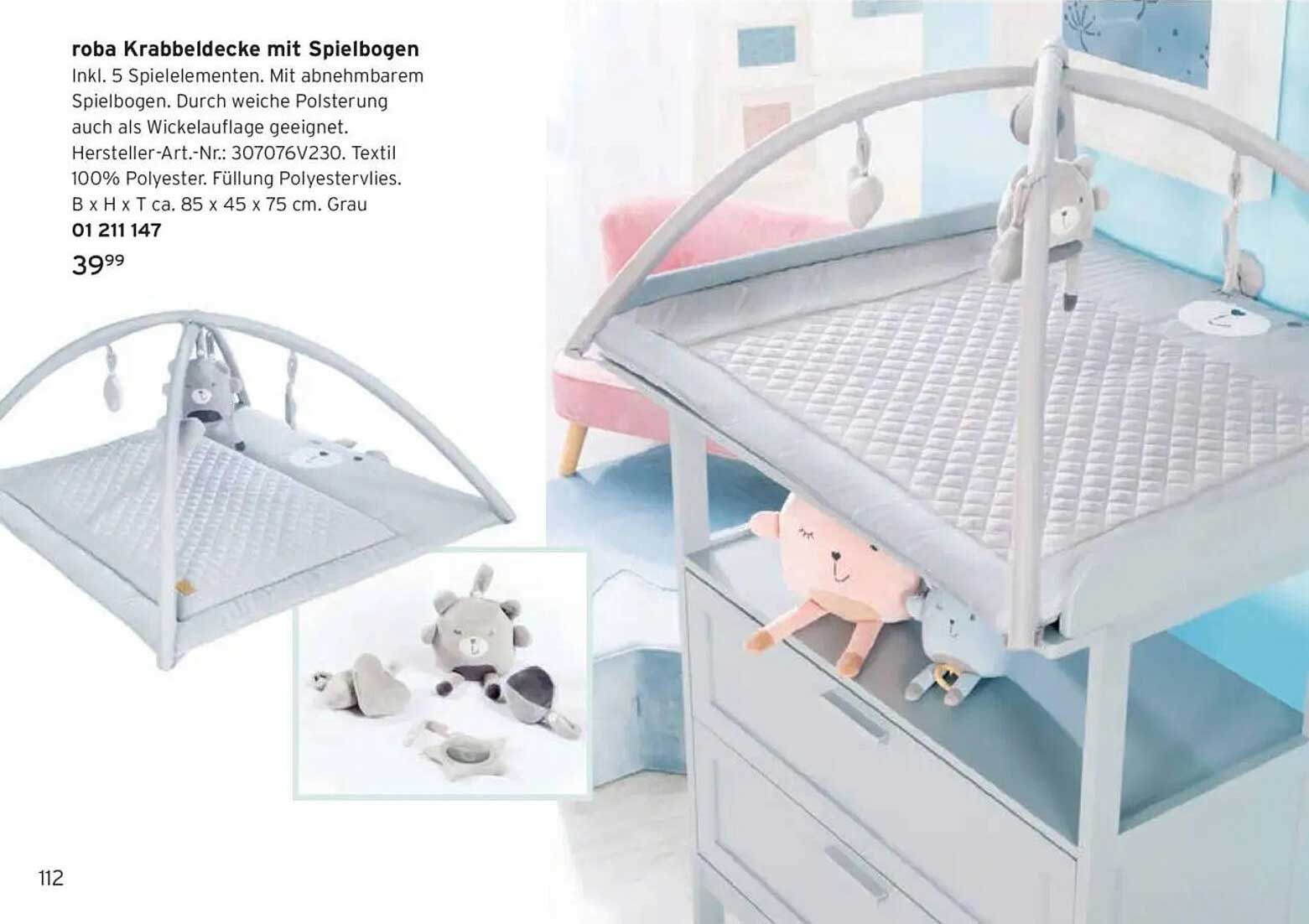 roba Krabbeldecke mit Spielbogen