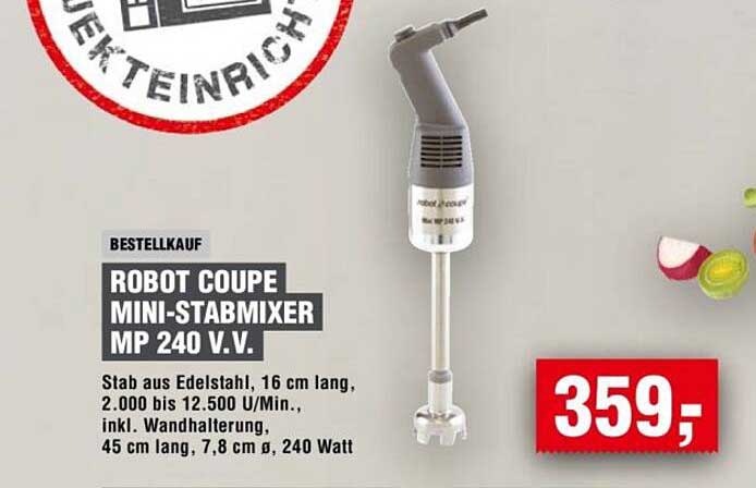 ROBOT COUPE MINI-STABMIXER MP 240 V.V.