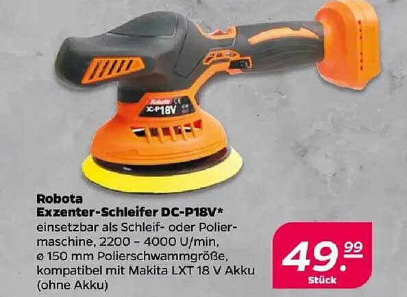 Robota Exzenterschleifer DC-P18V