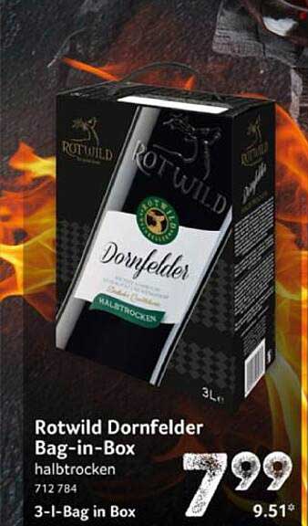 Rotwild Dornfelder Bag-in-Box halbtrocken 3l