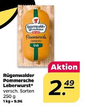 Rügenwalder Pommersche Leberwurst* 250 g