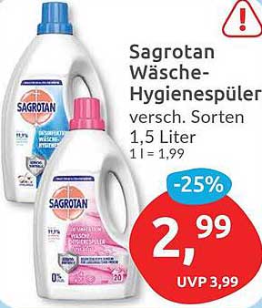 Sagrotan Wäsche-Hygienespüler 1,5 Liter - 25% Rabatt