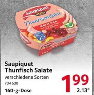 Saupiquet Thunfisch Salate - verschiedene Sorten