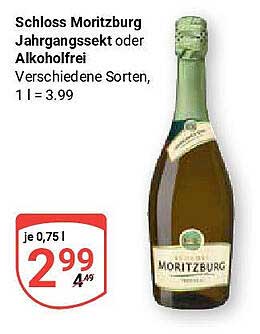 Schloss Moritzburg Jahrgangssekt oder Alkoholfrei