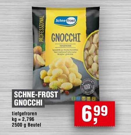 Schne-frost Gnocchi 2500 g Beutel - Tiefgefroren