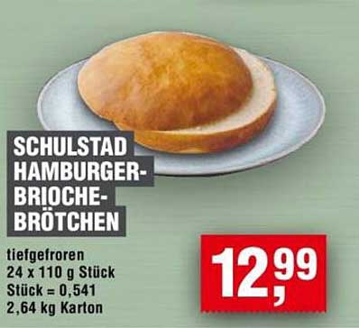 SCHULSTAD HAMBURGER-BRIOCHE-BRÖTCHEN