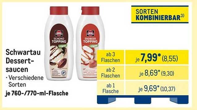 Schwartau Dessert-Saucen - Verschiedene Sorten