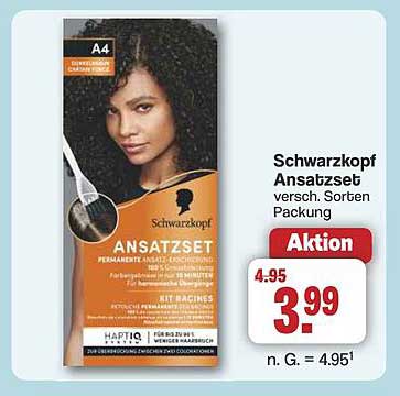 Schwarzkopf Ansatzset - verschiedene Sorten