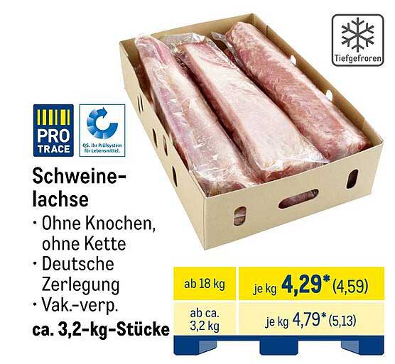 Schweinelachse – zart und saftig