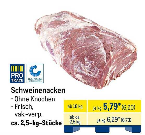 Schweinenacken - ohne Knochen, frisch verpackt