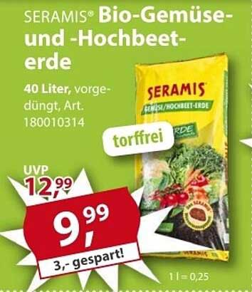 SERAMIS® Bio-Gemüse- und -Hochbeeterde 40 Liter