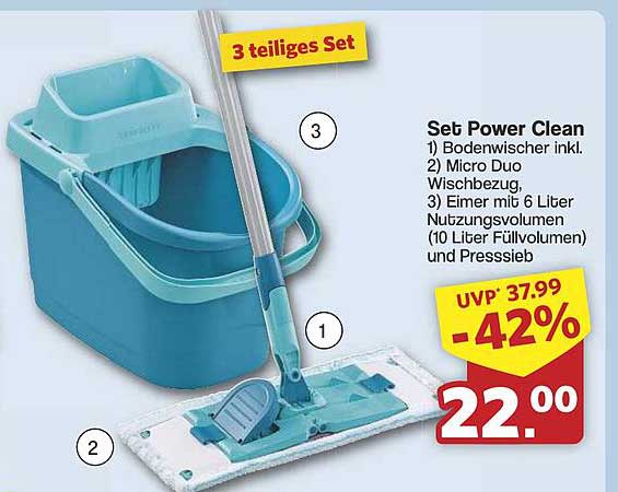 Set Power Clean 3-teilig