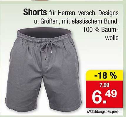 Shorts für Herren, verschiedene Designs und Größen, mit elastischem Bund, 100 % Baumwolle