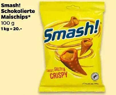 Smash! Schokolierte Maischips 100 g