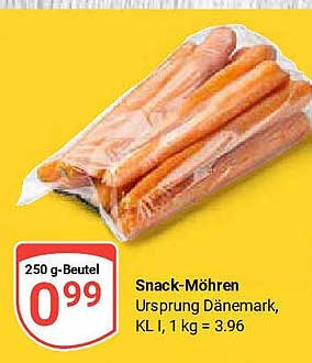 Snack-Möhren 250 g-Beutel