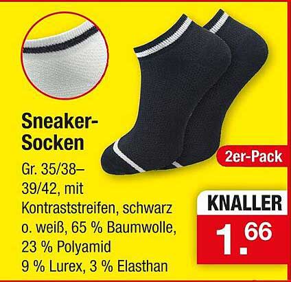 Sneaker-Socken 2er-Pack