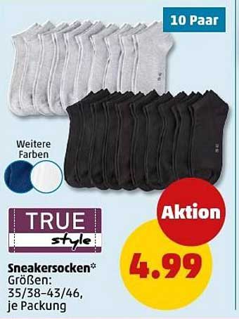 Sneakersocken – 10 Paar in verschiedenen Farben