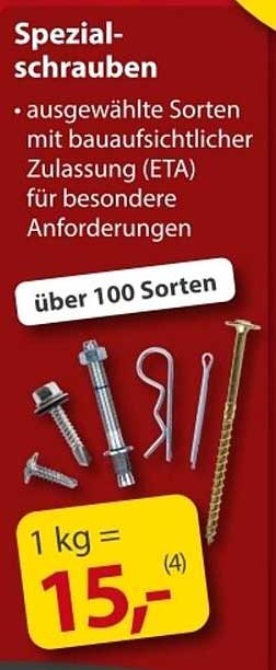 Spezialschrauben – über 100 Sorten zur Auswahl
