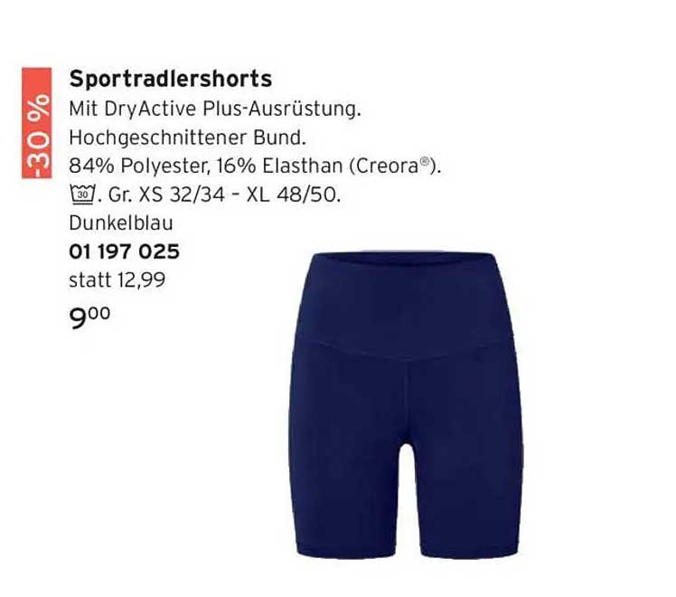 Sportradlershorts mit DryActive Plus-Ausrüstung