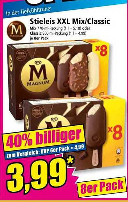 Stieleis XXL Mix/Classic 8er Pack