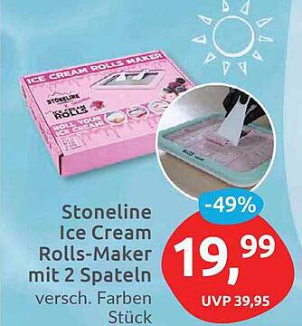 Stoneline Ice Cream Rolls-Maker mit 2 Spateln