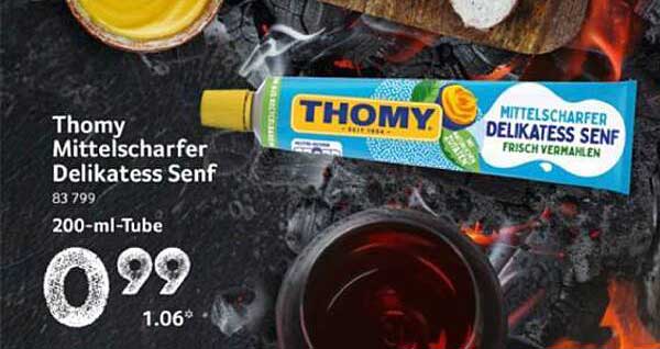 Thomy Mittelscharfer Delikatess Senf 200 ml
