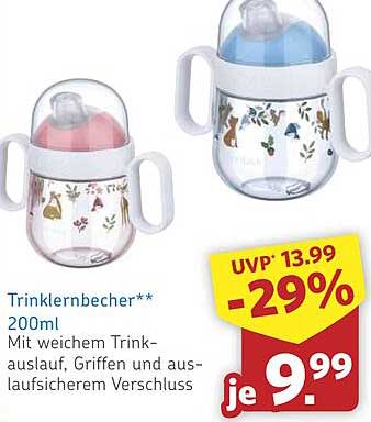 Trinklernbecher 200ml mit weichem Trinkauslauf
