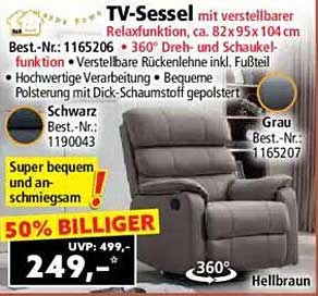 TV-Sessel mit verstellbarer Relaxfunktion, ca. 82x95x104 cm