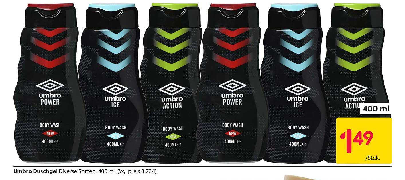 Umbro Duschgel Diverse Sorten 400 ml