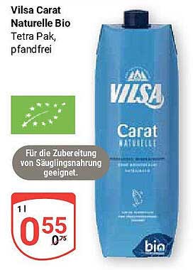 Vilsa Carat Naturelle Bio Tetra Pak, pfandfrei