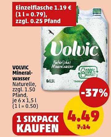 VOLVIC Mineralwasser 6 x 1,5 l - Jetzt zugreifen!