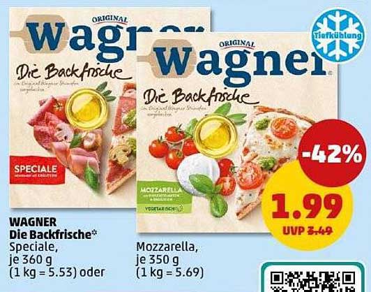 Wagner Die Backfrische – Mozzarella oder Speciale