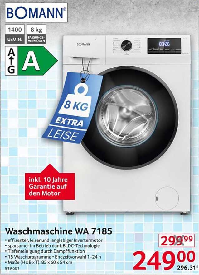 Waschmaschine WA 7185 von BOMANN