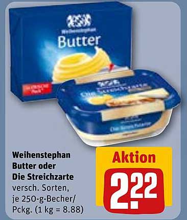 Weihenstephan Butter oder Die Streichzarte 250-g-Becher