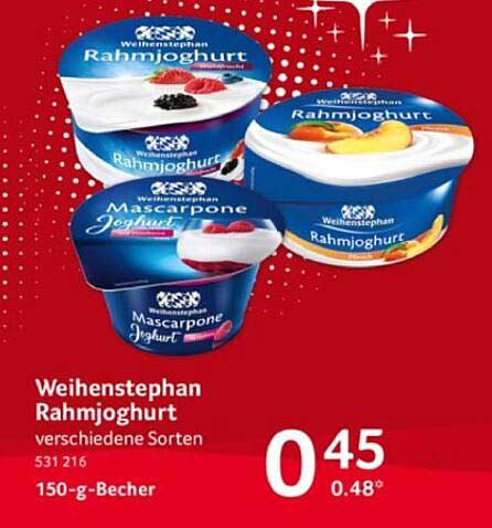 Weihenstephan Rahmjoghurt - verschiedene Sorten