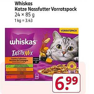 Whiskas Katze Nassfutter Vorratspack 24 x 85 g
