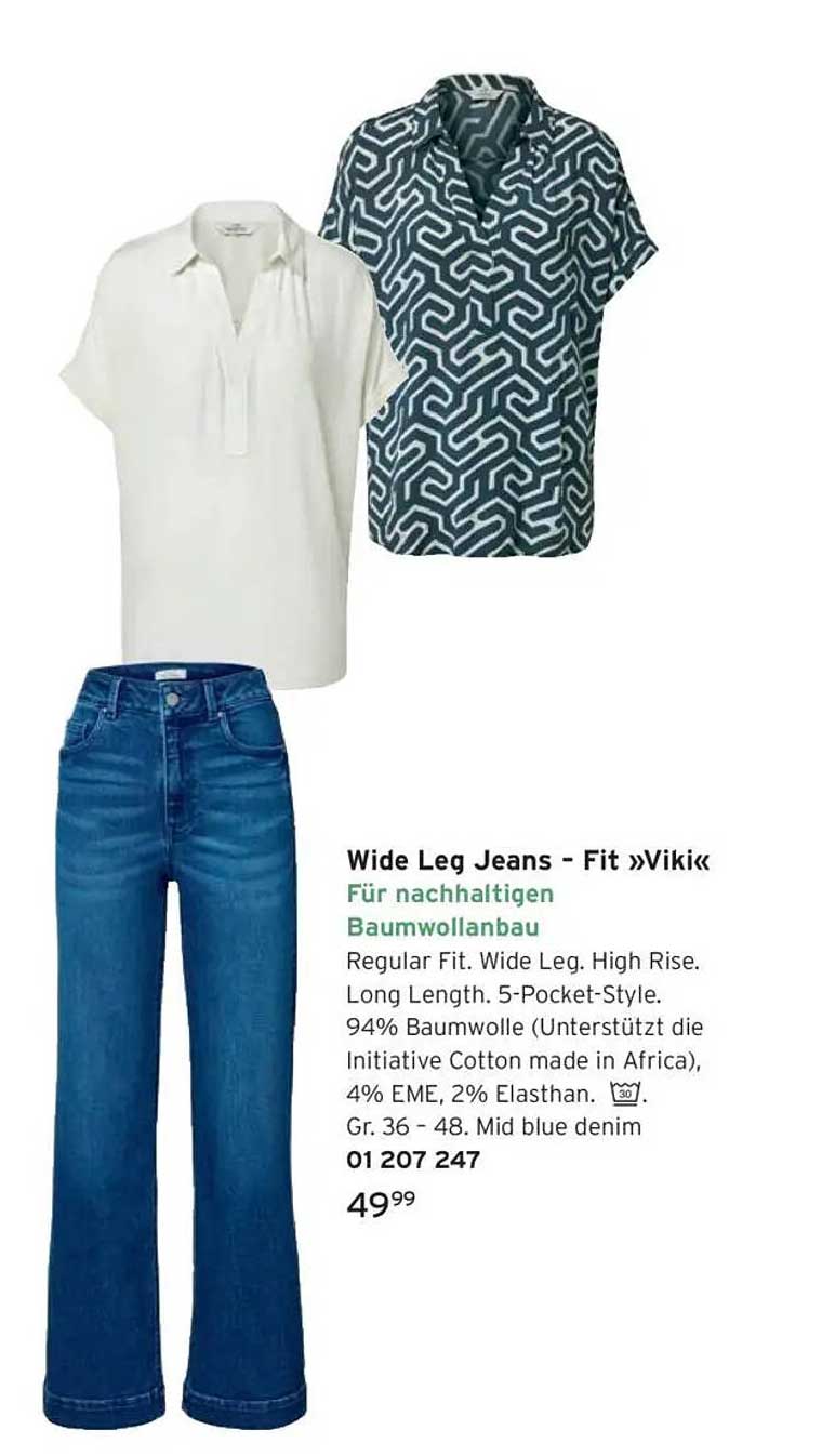 Wide Leg Jeans - Fit »Viki« für nachhaltigen Baumwollanbau