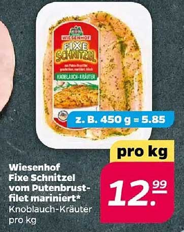 Wiesenhof Fixe Schnitzel vom Putenbrustfilet mariniert