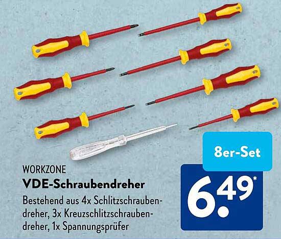 WORKZONE VDE-Schraubendreher 8er-Set