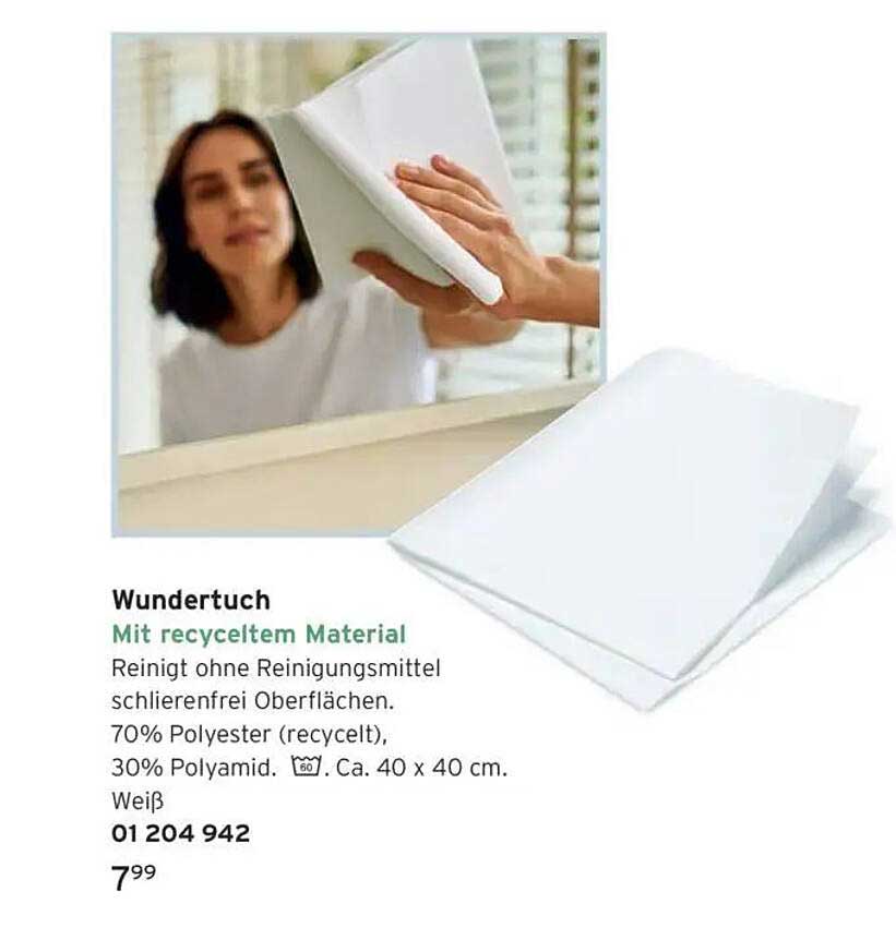 Wundertuch mit recyceltem Material