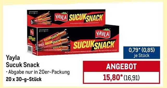 Yayla Sucuk Snack – 20er-Packung