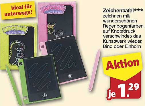 Zeichentafel - ideal für unterwegs!