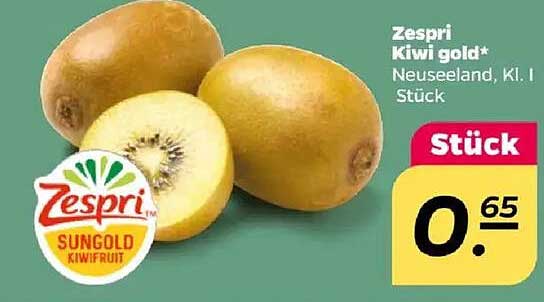 Zespri Kiwi gold* Neuseeland, Kl. I Stück