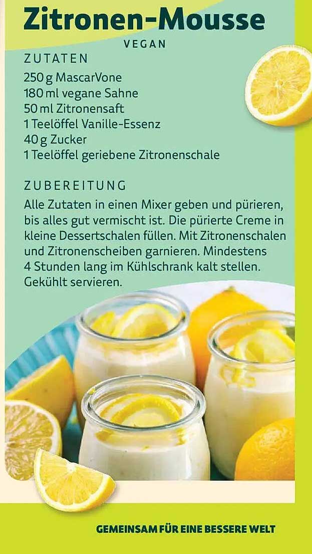 Zitronen-Mousse VEGAN
