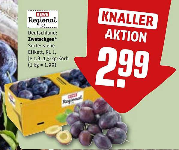 Zwetschgen Regional Aktion
