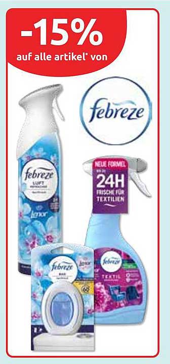-15% auf alle Artikel von Febreze