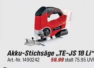 Akku-Stichsäge „TE-JS 18 Li“