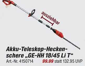Akku-Teleskop-Heckenschere „GE-HH 18/45 Li T“