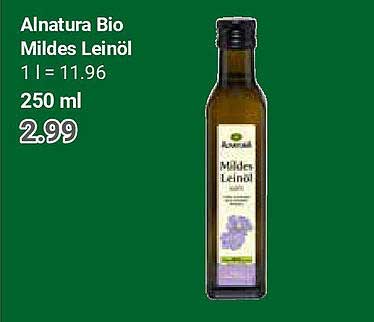 Alnatura Bio Mildes Leinöl 250 ml